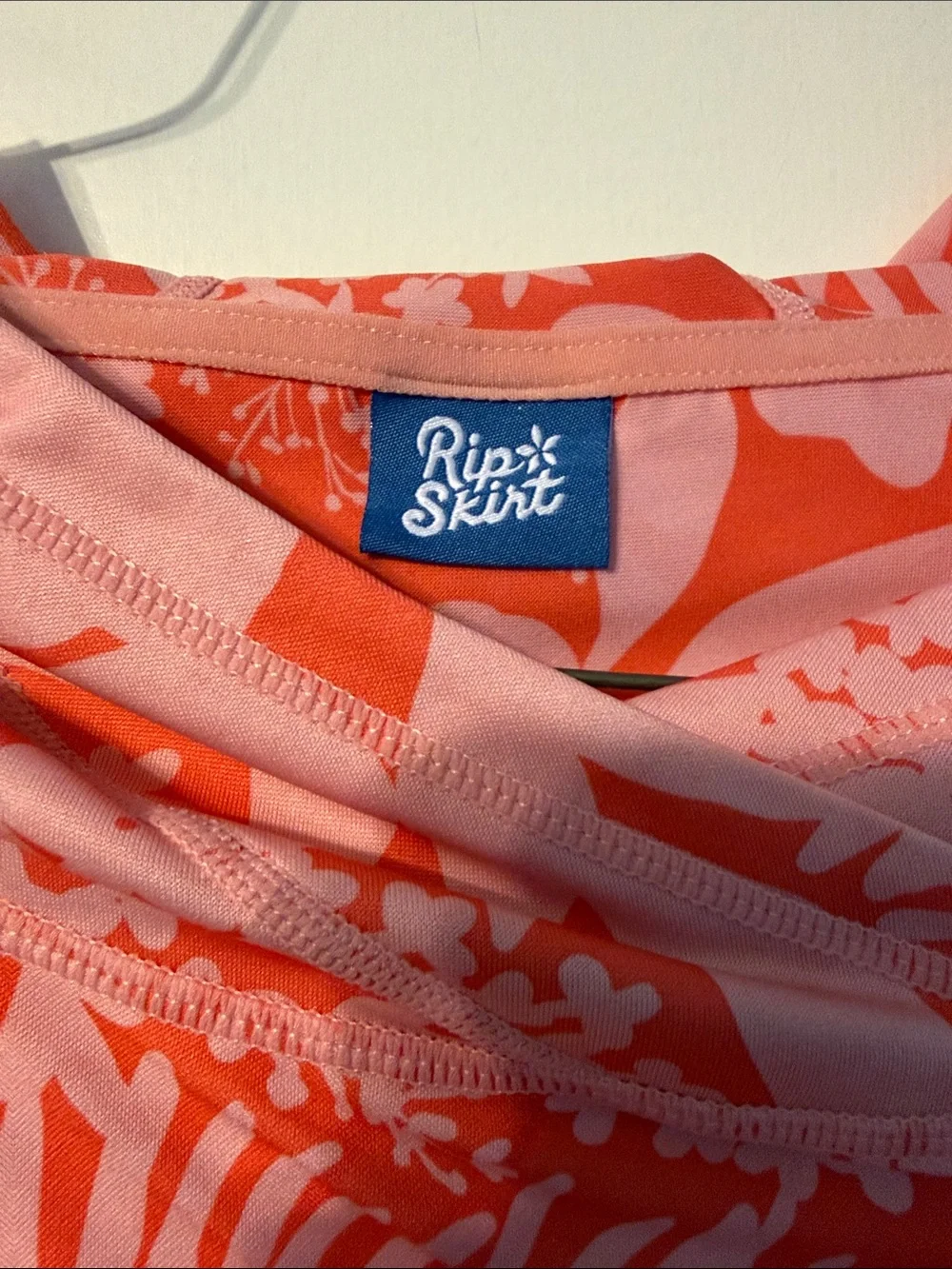 Rip Skirt Hawaii Pink and Coral Floral Athletic dress - Picture 3 of 5